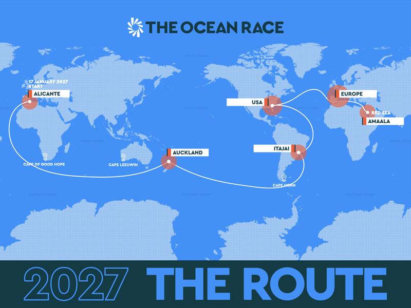 The course for The Ocean Race 2027 - photo © The Ocean Race