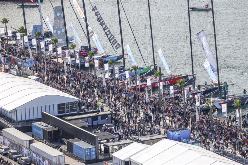 15 January 2023, Alicante Volvo Studio from the air in Alicante Ocean Live Park - photo © The Ocean Race