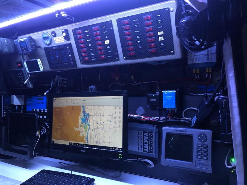 Navigator station - Pyewacket - Juan Yachts Design - September 2025 - photo © Sail-World NZ