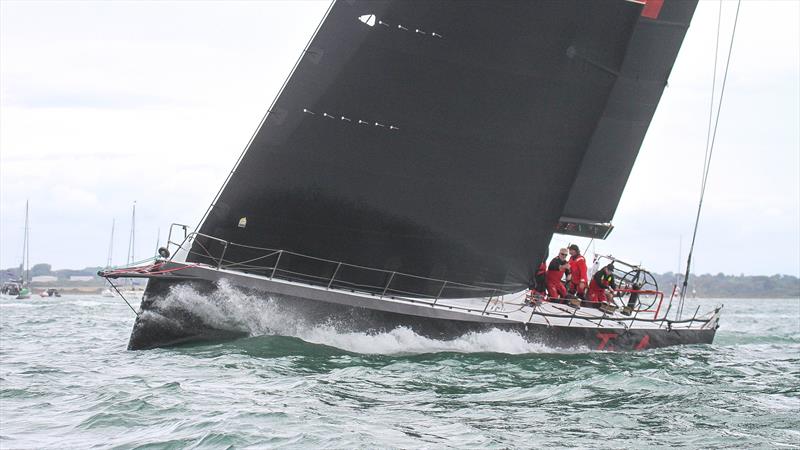 Tschüss - formerly Groupama IV|Giacomo|Wizard - at the start of the 2025 Rolex Fastnet Race - Cowes - July 26, 2025 photo copyright Richard Gladwell - Sail-World.com/nz taken at Royal Ocean Racing Club and featuring the Volvo 70 class