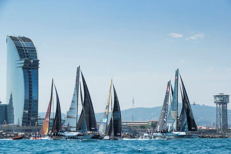 Act 4, Extreme Sailing Series Barcelona 2017 - day three - Fleet - photo © Lloyd Images