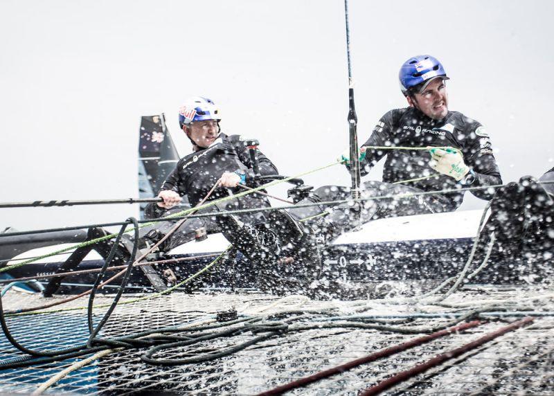 Act 4, Extreme Sailing Series Barcelona 2017 - day four - Red Bull Sailing Team photo copyright Lloyd Images taken at  and featuring the Extreme 40 class