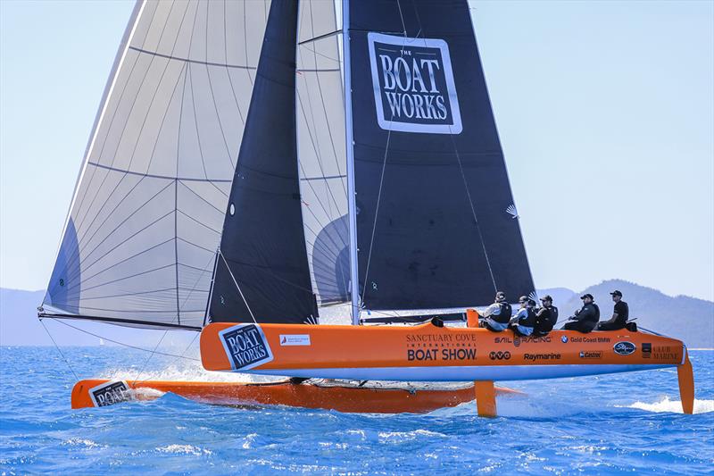 Low flying: Tony Longhurst's Extreme 40 catamaran, The Boat Works, will be back this year for its third Hamilton Island Race Week photo copyright Craig Greenhill / Salty Dingo taken at Hamilton Island Yacht Club and featuring the Extreme 40 class