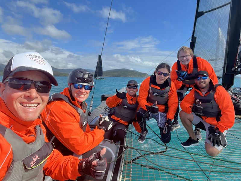 Michel Van Der Zwaard's Angus crew - Airlie Beach Race Week photo copyright Angus taken at Whitsunday Sailing Club and featuring the Extreme 40 class