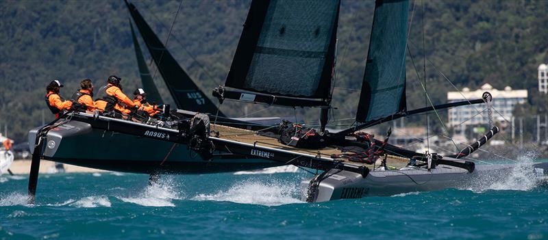 Angus gets romping - Airlie Beach Race Week photo copyright Shirley Wodson taken at Whitsunday Sailing Club and featuring the Extreme 40 class