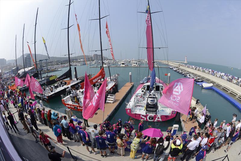 Volvo Ocean Race Leg 4 start in Sanya photo copyright Rick Tomlinson / Team SCA taken at  and featuring the Volvo One-Design class