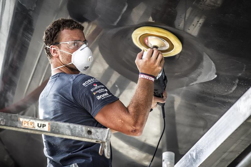 Part of the one million euro per boat refit process for the next Volvo Ocean Race photo copyright Ainhoa Sanchez / Volvo Ocean Rac taken at  and featuring the Volvo One-Design class