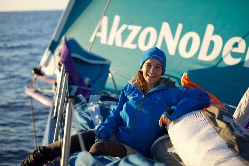 Martine Grael joins team AkzoNobel for the Volvo Ocean Race photo copyright James Blake / Volvo Ocean Race taken at  and featuring the Volvo One-Design class