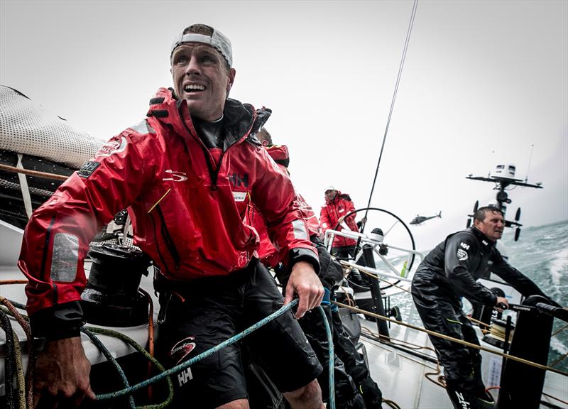 Team Sun Hung Kai/Scallywag during the Leg 0 Round the Isle of Wight Race photo copyright Konrad Frost / Volvo Ocean Race taken at Cowes Combined Clubs and featuring the Volvo One-Design class
