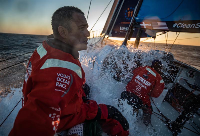 On board Vestas 11th Hour Racing during Volvo Ocean Race Leg 1: Alicante to Lisbon photo copyright James Blake / Volvo Ocean Race taken at  and featuring the Volvo One-Design class