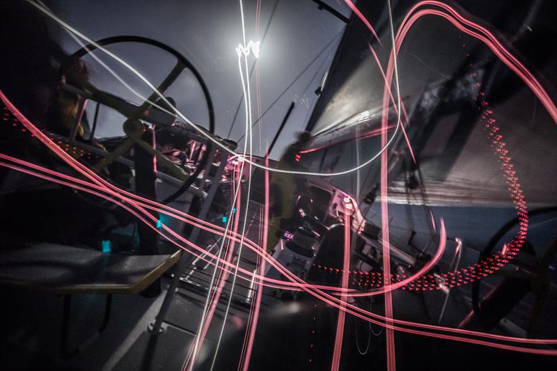 On board Brunel during Volvo Ocean Race Leg 1: Alicante to Lisbon photo copyright Martin Keruzore / Volvo Ocean Race taken at  and featuring the Volvo One-Design class