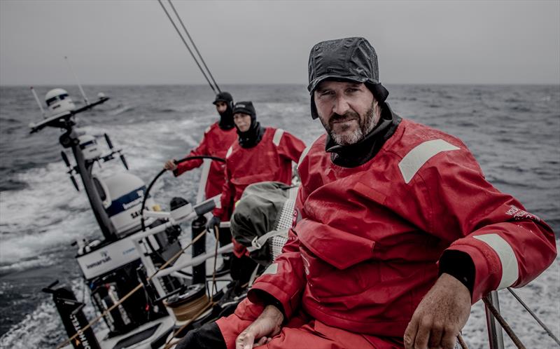 Steve Hayles on board Sun Hung Kai / Scallywag during Volvo Ocean Race leg 2 photo copyright Konrad Frost / Volvo Ocean Race taken at  and featuring the Volvo One-Design class