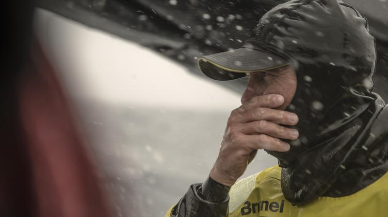 Alberto Bolzan ponders during Volvo Ocean Race leg 2 photo copyright Rich Edwards / Volvo Ocean Race taken at  and featuring the Volvo One-Design class