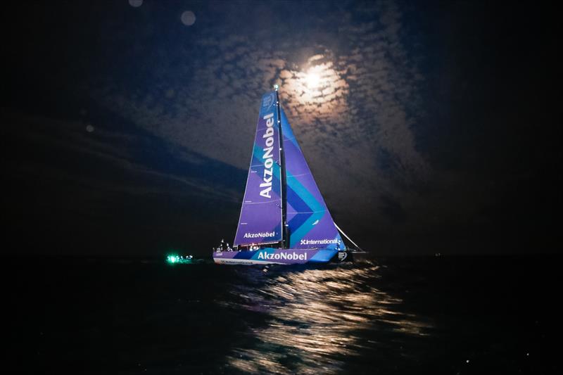 team AkzoNobel finish 5th in Volvo Ocean Race Leg 2 photo copyright Pedro Martinez / Volvo Ocean Race taken at  and featuring the Volvo One-Design class