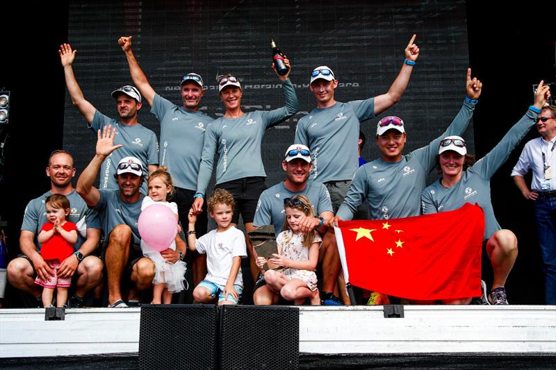 Victory for Dongfeng Race Tean in the New Zealand Herald In-Port Race photo copyright Jesus Renedo / Volvo Ocean Race taken at  and featuring the Volvo One-Design class