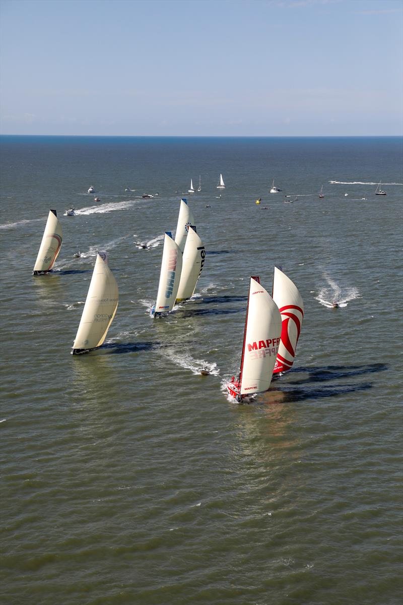 Volvo Ocean Race Leg 8 from Itajaí to Newport starts photo copyright Ainhoa Sanchez / Volvo Ocean Race taken at  and featuring the Volvo One-Design class