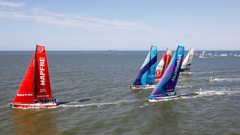 Volvo Ocean Race Leg 8 from Itajaí to Newport starts - photo © Ainhoa Sanchez / Volvo Ocean Race