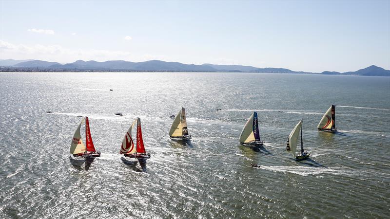 Volvo Ocean Race Leg 8 from Itajaí to Newport starts photo copyright Ainhoa Sanchez / Volvo Ocean Race taken at  and featuring the Volvo One-Design class