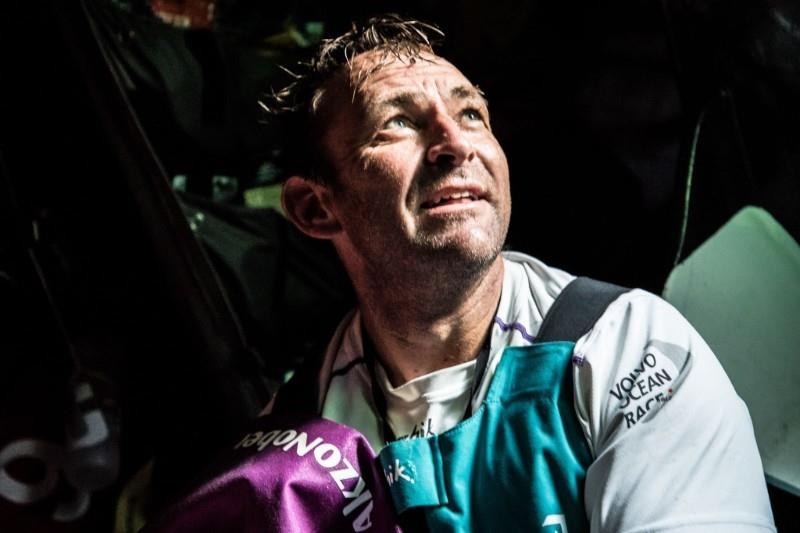 Team AkzoNobel navigator Jules Salter (GBR) broke his own 10-year-old 24-hour distance record on Volvo Ocean Race Leg 9 - photo © Konrad Frost / Volvo Ocean Race