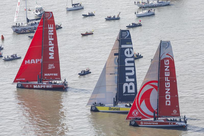 A slow start to Volvo Ocean Race Leg 10: Cardiff to Gothenburg photo copyright Ainhoa Sanchez / Volvo Ocean Race taken at  and featuring the Volvo One-Design class