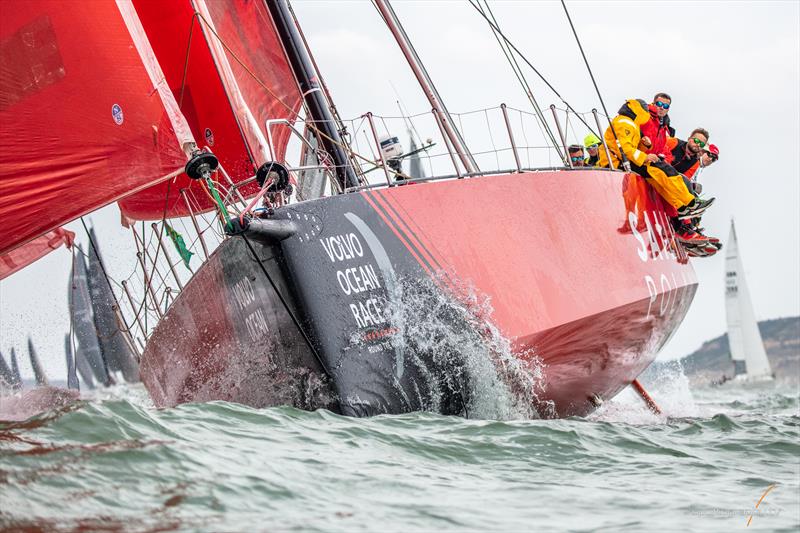 2019 Rolex Fastnet Race start photo copyright www.Sportography.tv taken at Royal Ocean Racing Club and featuring the Volvo One-Design class