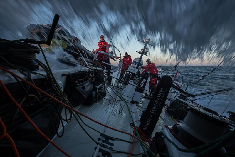 The Ocean Race Europe, Lorient, France to Cascais, Portugal Leg 1: On Board Mirpuri Foundation Racing Team photo copyright Martin Keruzore / Mirpuri Foundation Race Team taken at  and featuring the Volvo One-Design class