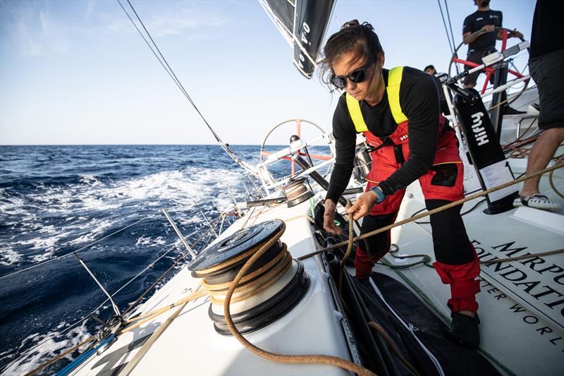 On Board Mirpuri Foundation Racing Team during The Ocean Race Europe Leg 3 from Alicante, Spain, to Genoa, Italy - photo © Martin Keruzore / Mirpuri Foundation Race Team / The Ocean Race