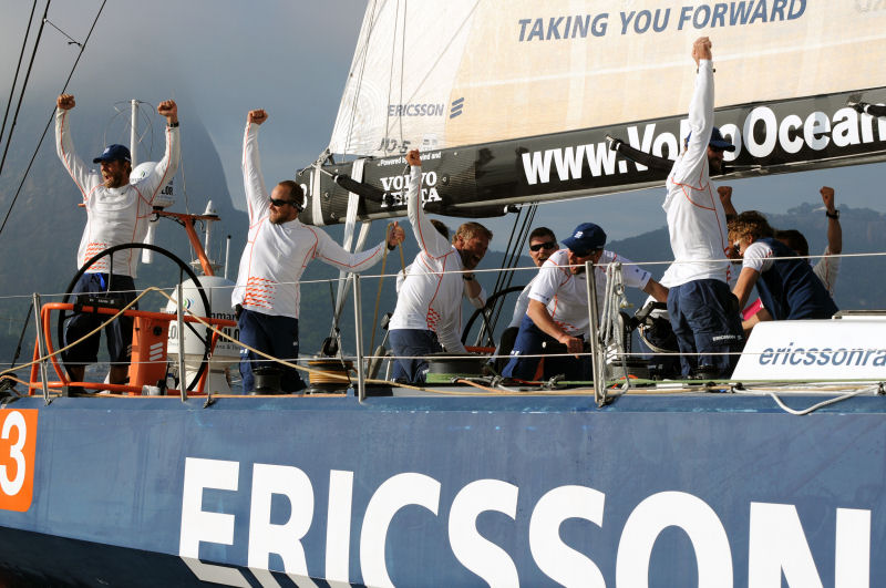 Magnus Olsson's Nordic crew on Ericsson 3 wins leg 5 of the Volvo Ocean Race photo copyright Dave Kneale / Volvo Ocean Race taken at  and featuring the Volvo 70 class