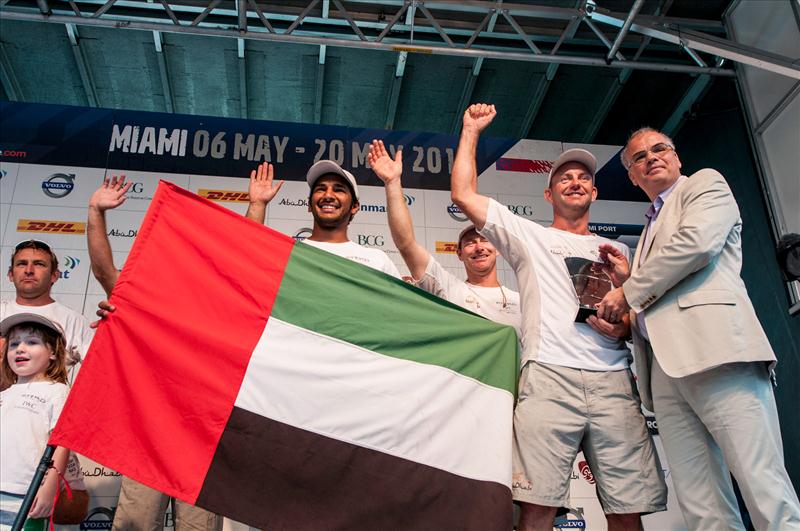 PORTMIAMI In-Port Race prize giving photo copyright Paul Todd / Volvo Ocean Race taken at  and featuring the Volvo 70 class