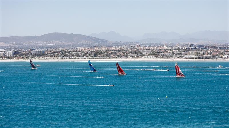 Leg 3, Cape Town to Melbourne, Start photo copyright Ainhoa Sanchez / Volvo Ocean Race taken at Royal Cape Yacht Club and featuring the Volvo 70 class