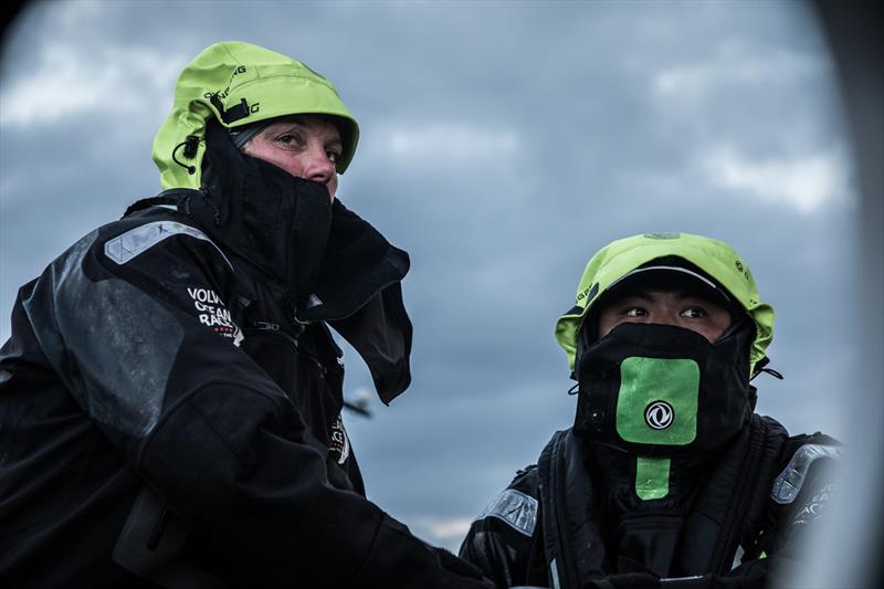 Leg 3, Cape Town to Melbourne, day 08, on board Dongfeng. Hard to stay wake up after a night like this photo copyright Martin Keruzore / Volvo Ocean Race taken at  and featuring the Volvo One-Design class