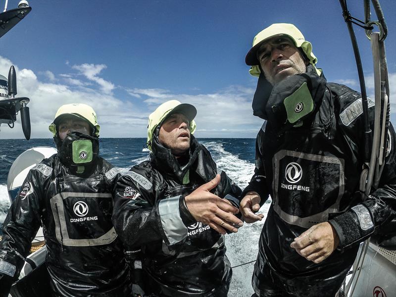 Leg 3, Cape Town to Melbourne, day 07, DCIM\102 VIRB\VIRB0046- on board Dongfeng. Always some good discussions at the back of this boat. - photo © Martin Keruzore / Volvo Ocean Race