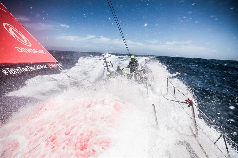 Leg 3, Cape Town to Melbourne, Day 10, on board Dongfeng. it's snowing onboard and Christmas time is approching, - photo © Martin Keruzore / Volvo Ocean Race