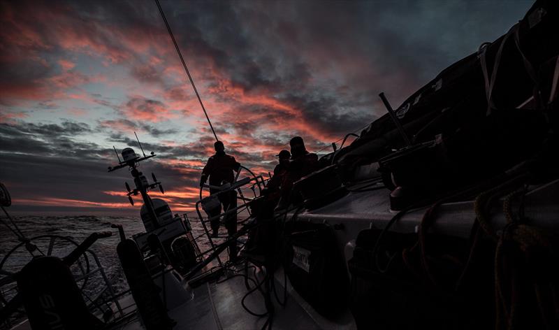 Leg 3, Cape Town to Melbourne, day 10, Sunset Southern Ocean style on board Sun Hung Kai / Scallywag. - photo © Konrad Frost / Volvo Ocean Race