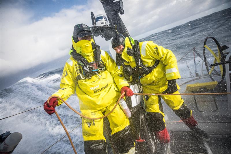 Leg 3, Cape Town to Melbourne, day 13, on board Brunel, Carlo Huisman and Kyle Langford, everythink OK. - photo © Ugo Fonolla / Volvo Ocean Race