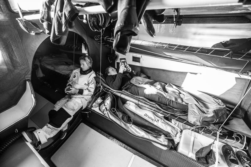 Leg 3, Cape Town to Melbourne, day 08, on board Brunel. Communication on board: in this edition is much easier for the sailors have communication with people onshore by email. - photo © Ugo Fonolla / Volvo Ocean Race