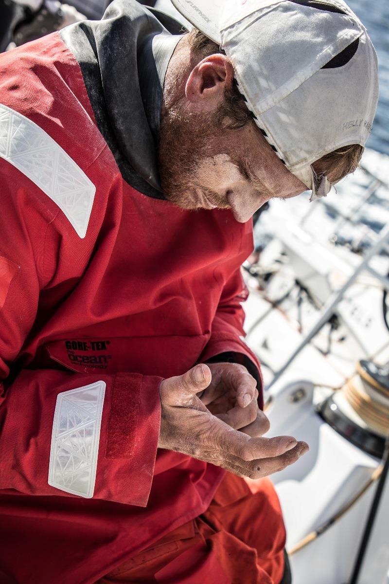Leg 3, Cape Town to Melbourne, day 11, Luke Parkinson on board Sun Hung Kai / Scallywag. - photo © Konrad Frost / Volvo Ocean Race
