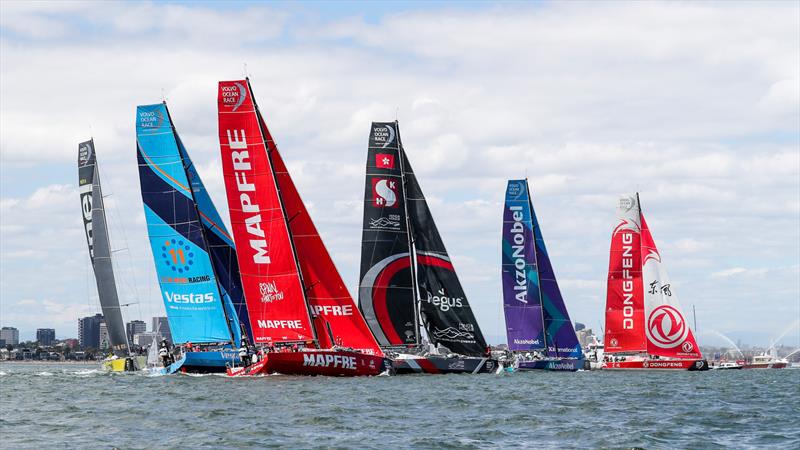 Leg 4, Melbourne to Hong Kong, start. - photo © Jesus Renedo / Volvo Ocean Race