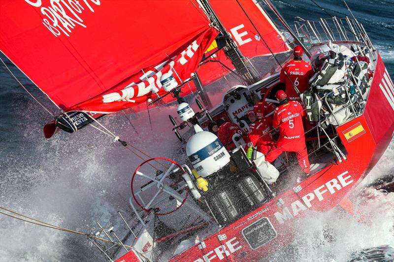 MAPFRE, Leg 4, Melbourne to Hong Kong, start photo copyright Ainhoa Sanchez / Volvo Ocean Race taken at Royal Melbourne Yacht Squadron and featuring the Volvo One-Design class