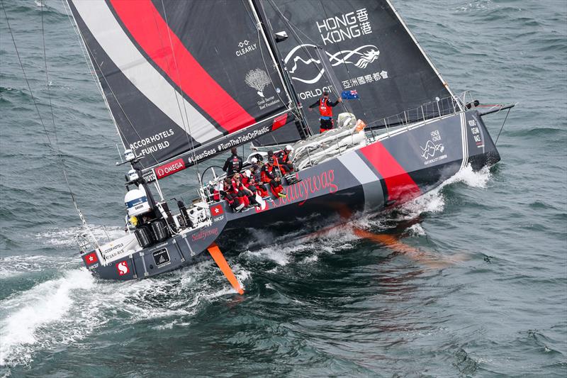 Scallywag, Leg 4, Melbourne to Hong Kong, start photo copyright Ainhoa Sanchez / Volvo Ocean Race taken at Royal Melbourne Yacht Squadron and featuring the Volvo One-Design class