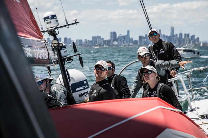 Leg 4, Melbourne to Hong Kong, day 01 on board Dongfeng. Thank you Melbourne for this amazing stop over photo copyright Martin Keruzore / Volvo Ocean Race taken at Royal Melbourne Yacht Squadron and featuring the Volvo One-Design class