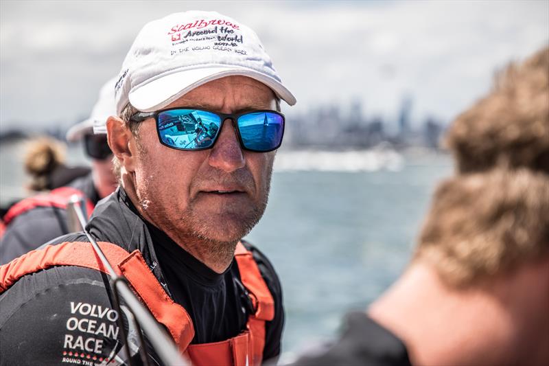 Leg 4, Melbourne to Hong Kong, day 1 John Fisher on board Sun Hung Kai / Scallywag photo copyright Konrad Frost / Volvo Ocean Race taken at Royal Melbourne Yacht Squadron and featuring the Volvo One-Design class