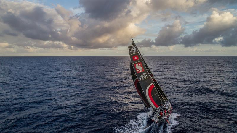 Leg 4, Melbourne to Hong Kong, day 5 and the team edge closer to the doldrums. A lot more cloud around this morning on board Sun Hung Kai / Scallywag. - photo © Konrad Frost / Volvo Ocean Race