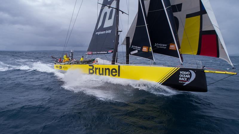 Leg 4, Melbourne to Hong Kong, day 02 on board Brunel. Drone photo copyright Yann Riou / Volvo Ocean Race. 03 January taken at Pacific Yacht Club and featuring the Volvo One-Design class