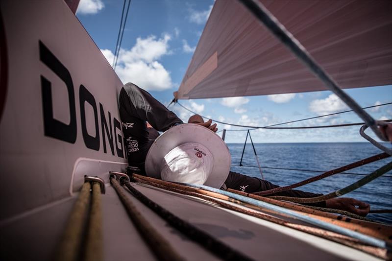 Volvo Ocean Race Leg 4, Melbourne to Hong Kong, day 08 on board Dongfeng. The doldrums will kill us photo copyright Martin Keruzore / Volvo Ocean Race taken at  and featuring the Volvo One-Design class