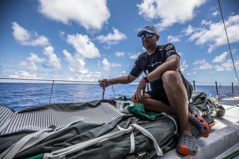 Leg 4, Melbourne to Hong Kong, day 10 David Witt on board Sun Hung Kai / Scallywag photo copyright Konrad Frost / Volvo Ocean Race taken at  and featuring the Volvo One-Design class