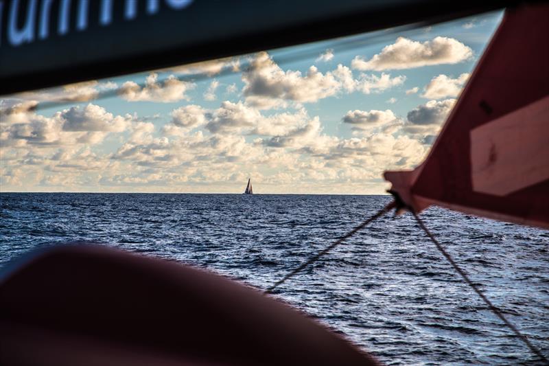 Leg 4, Melbourne to Hong Kong, day 10 on board MAPFRE, gaining some miles with Turn the Tide photo copyright Ugo Fonolla / Volvo Ocean Race taken at  and featuring the Volvo One-Design class
