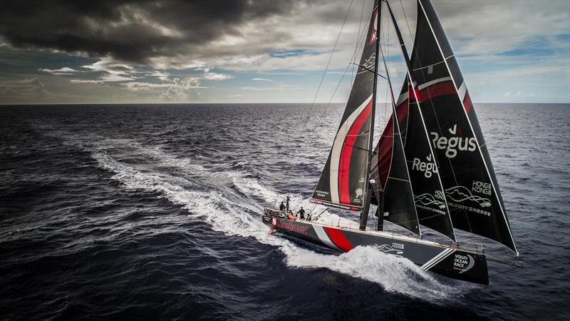 Leg 4, Melbourne to Hong Kong, day 13 Leading the fleet and heading for the home port on board Sun Hung Kai / Scallywag photo copyright Konrad Frost / Volvo Ocean Race taken at  and featuring the Volvo One-Design class
