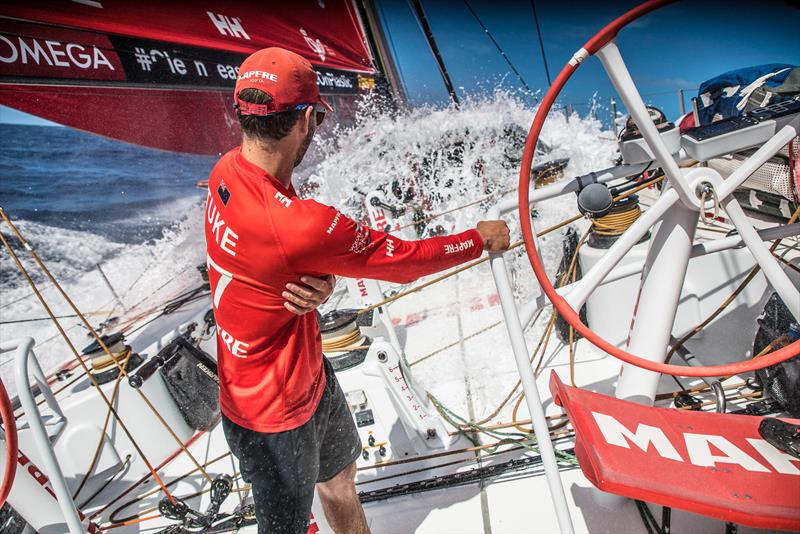 Leg 4, Melbourne to Hong Kong, day 14 on board MAPFRE, Blair Tuke photo copyright Ugo Fonolla / Volvo Ocean Race taken at  and featuring the Volvo One-Design class