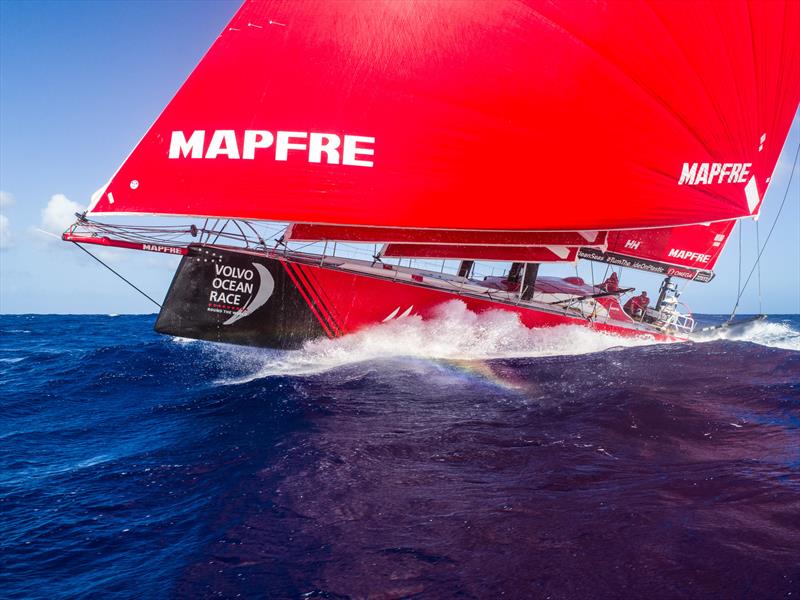 Leg 4, Melbourne to Hong Kong, day 14 on board MAPFRE, Drone Shot. - photo © Ugo Fonolla / Volvo Ocean Race